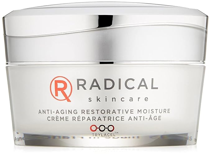 Radical Skincare Anti Aging Restorative Moisturizer - w/Jojoba, Vitamin E, & Aloe | Hydrating | Antioxidant Rich, Non-Drying, Gentle | For All Skin Types | Paraben & Cruelty Free (1.7 Oz)