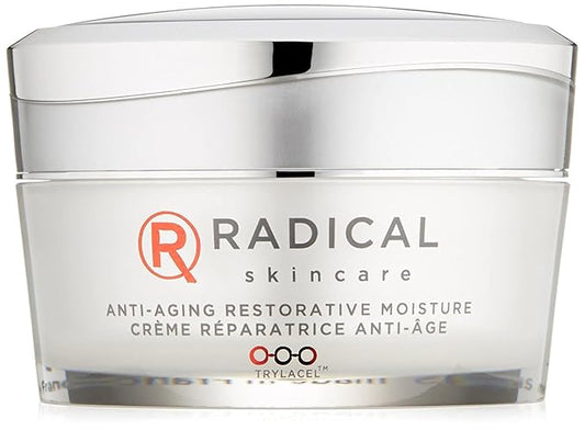Radical Skincare Anti Aging Restorative Moisturizer - w/Jojoba, Vitamin E, & Aloe | Hydrating | Antioxidant Rich, Non-Drying, Gentle | For All Skin Types | Paraben & Cruelty Free (1.7 Oz)