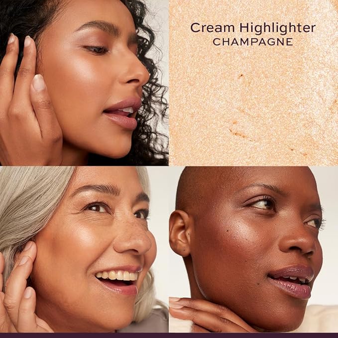 Subtl 3-in-1 Makeup Stack – Cream Bronzer, Powder Highlighter & Lip Glaze for On-the-Go Touch Ups – Lightweight, Travel-Friendly, Blendable Balm (Deep/Ganache)