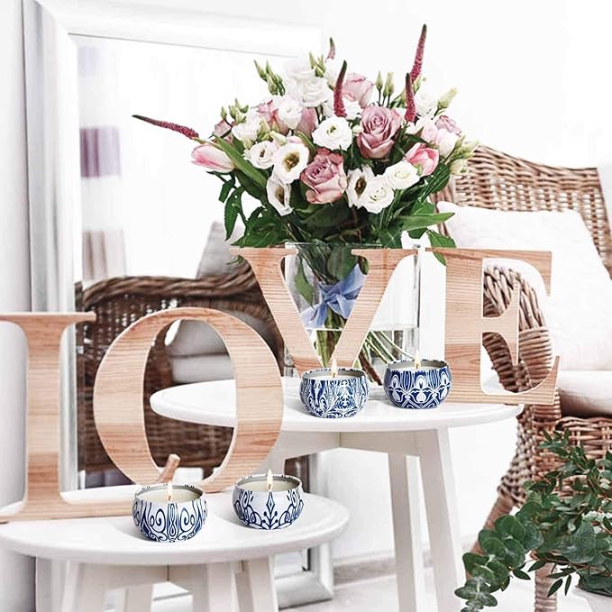 JHENG Set of 16 Small Scented Candles Soy Wax Aromatherapy Candles 2.5 OZ Portable Tin Candles with Lid, Relaxation Gifts Basket for Mother, Women, Friends and Coworkers