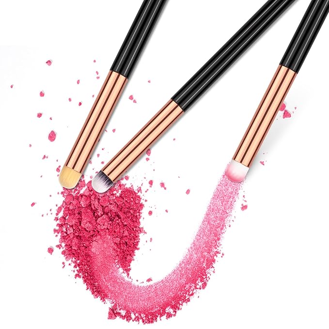 Eye Makeup Brushes Round Professional 3Pcs Concealer Eyeshadow Brush Set Can Blending Brushes for Card Making