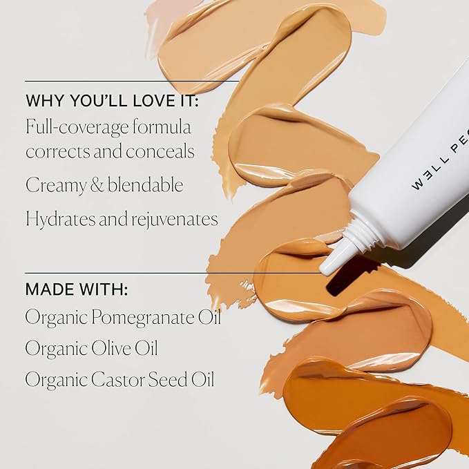 Well People Bio Correct Concealer, Full-coverage, Nourishing Liquid Concealer For Concealing & Correcting, Hydrating Formula, Vegan & Cruelty-free, 9N