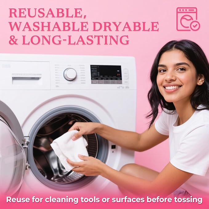 Makeup Remover Little Towels - Ultra Soft Fragrance Free & Alcohol Free Face Towels for Sensitive Skin,（60 Count 480 Uses）Dry Wipes Travel Firendly