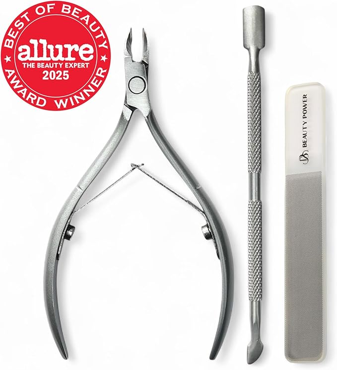 9 in 1 Professional Manicure Pedicure Set - Stainless Steel Nail Clippers, Nano File, Cuticle Nipper, Scissors, Tweezers, Travel PU Leather Case for Men & Women - Gift Ready (Brown)