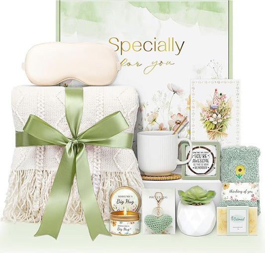 Get Well Gifts for Women Self Care Gifts, Sympathy Gift Baskets Spa Gifts Set, Thinking of You Inspirational Christmas Birthday Gifts for Mom Her Friend Sister Wife Girlfriend