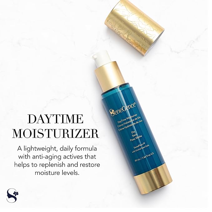 SeneGence DayTime Moisturizer for Dry Skin, 1.66 Fl Oz, Replenishing Hydration and Anti-Aging Formula to Restore Smoothness and Radiance