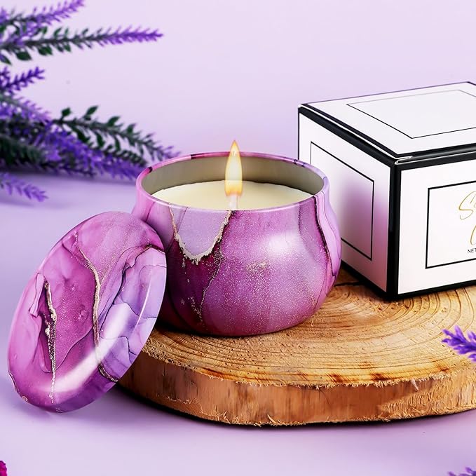 Gift Baskets for Women, Best Birthday Gifts Box, Self Care Gift, Care Package, Get Well Soon Gifts Kit, Unique Ideas Present for Mom Girlfriend Her Sister Wife Friends Woman - Lavender Spa Gift Set