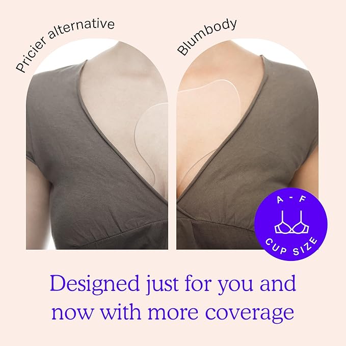 BLUMBODY Chest Wrinkle Pads – Anti-Wrinkle Silicone Patches Skin Firming, Smoothing – Reusable Overnight Chest Pads – Anti-Aging Crepe Erase Pad – Neck, Décolleté (1-Month Supply)