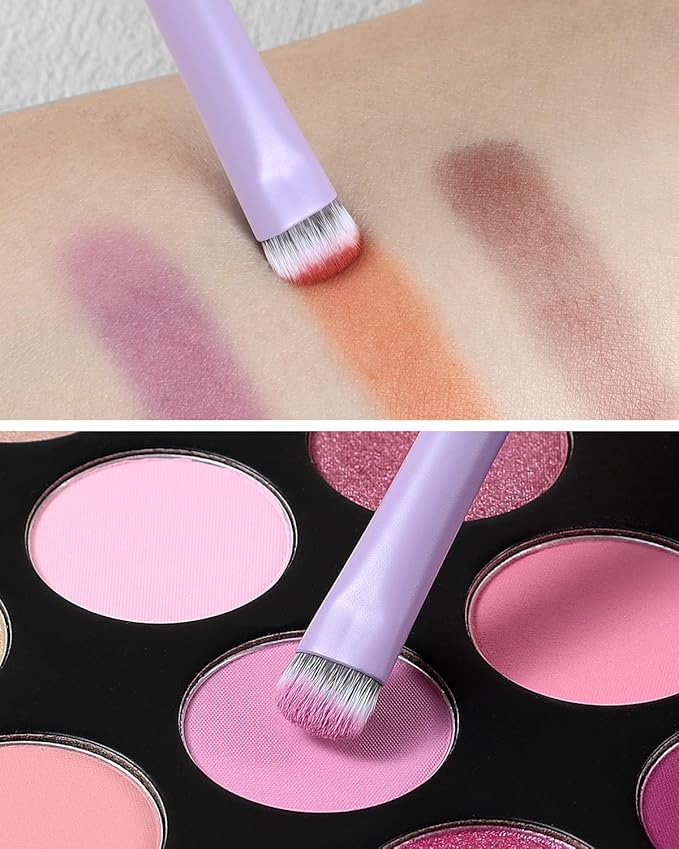 Eyeshadow Smudge Brush, EIGSHOW Short Shader Brush with Silver Ion Bristles – Precision Crease & Cat Eye Makeup, Vegan & Cruelty-Free (E806P)