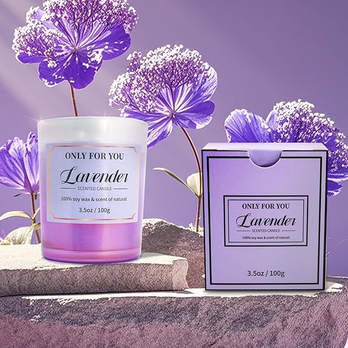 Happy Birthday Gifts for Women Mom Her Friend Sister Wife Grandma, Self Care Gifts Get Well Gifts Unique Relaxing Spa Gift Basket Set (Purple)