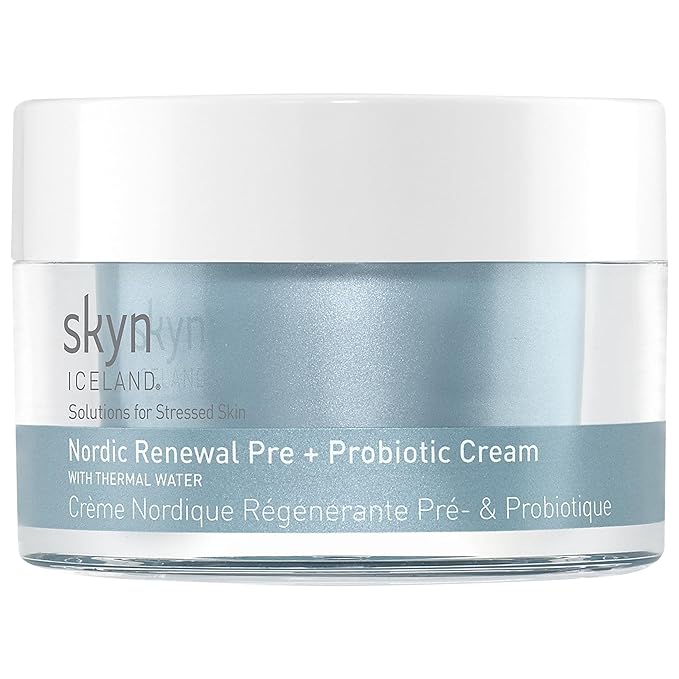 skyn ICELAND Nordic Renewal Pre and Probiotic Face Cream, Supports Skin Microbiome Barrier, Hydration and Radiance. Moisturizer for Dry, Sensitive Skin, 1.6 Fl Oz