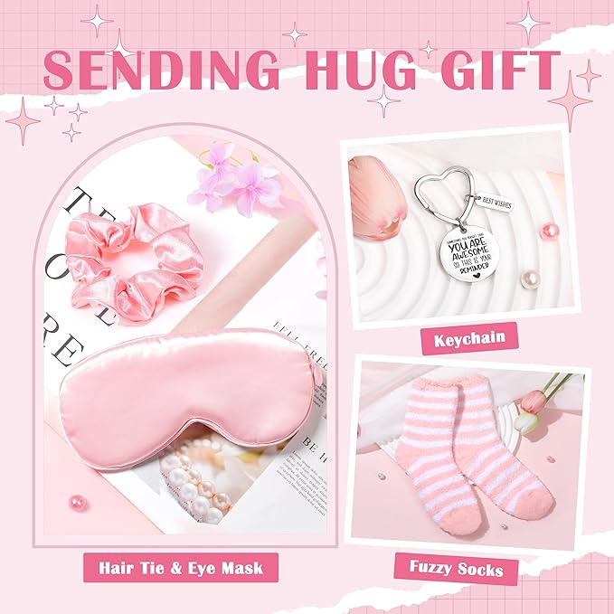 Gift Baskets for Women, Unique Birthday Gifts for Women, Thinking of You Inspirational Gift Set Box, Get Well Soon Gift Basket Sending Hug, Christmas Gifts for Teen Girl Her Wife Best Friend Sister