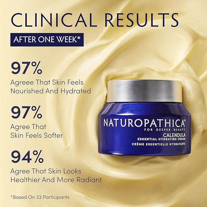 Naturopathica Calendula Essential Hydrating Cream - Soothing Face Moisturizer for Dry Skin - Holistic Calendula Cream - Daily Face Moisturizer for Women - Natural Face Lotion for Women - 1.69 fl oz