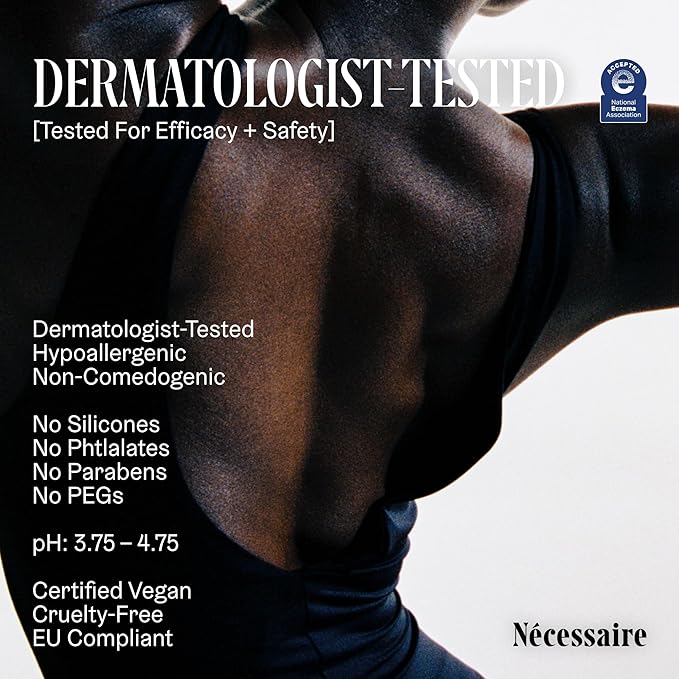 Nécessaire The Body Serum - Hydrating Serum With Hyaluronic Acid, Niacinamide + Ceramides. Dermatologist-Tested. Hypoallergenic. Approved By The National Eczema Association. 150 ml / 5.1 fl oz.