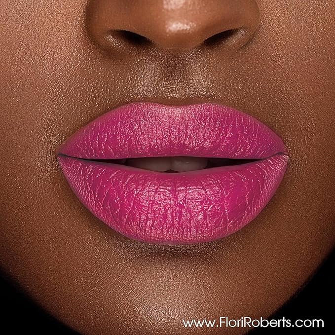 Flori Roberts Luxury Lipstick, Vibrant Lip Makeup for Women of Color or Deeper Skin Tones, Demi-Matte Texture, Hydrates and Conditions Lips