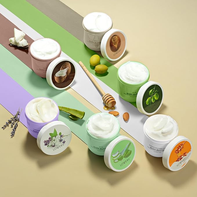 Christmas Gifts for Women - Skincare Gift Set Self Care Gifts for Women - Whipped Body Butter Scented Body Lotion Set - 36oz, Shea Butter Lotion Moisturizing Cream, Mom, Grandma Gift Box