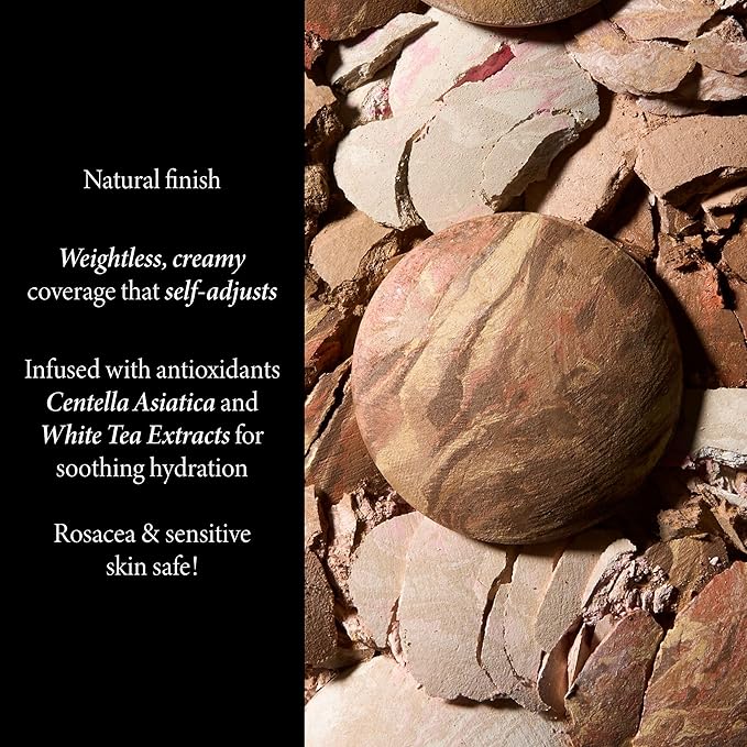 LAURA GELLER NEW YORK Everyday Routine Kit - Baked Balance-N-Brighten Color Correcting Powder Foundation, Toffee + Retractable Angled Kabuki + Spackle Makeup Primer, Champagne Glow (3 PC)