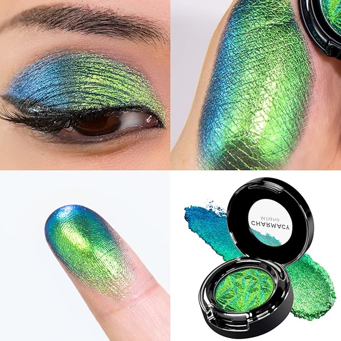 CHARMACY Duochrome Eyeshadow, Insane Shifters Chameleon Eyeshadow, Creates High-Impact, Metallic Eye Looks, 100% Vegan and Cruelty Free (Chameleon-#905, 0.05 Ounce (Pack of 1))