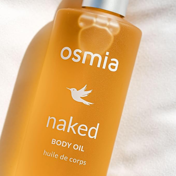 Osmia Skincare - Natural Naked Body Oil | Rosehip, Borage, + Sweet Almond Oils | Soften, Smooth, Nourish | Clean Beauty For Healthy Skin (4 fl oz | 118 ml)