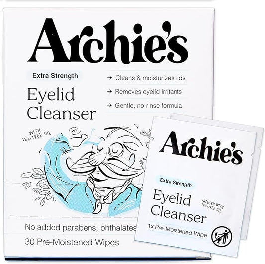 Archie's Remedies, Dry Eye Relief, Ultra Lubricating Eye Drops (30 Wipes)