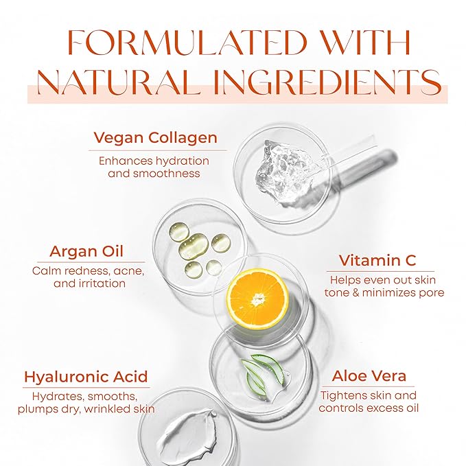 Vitamin C Serum - Dermatologist Tested, Anti-Aging & Dark Spot Remover - Brightening, Clean Beauty, Cruelty-Free, Korean Skincare for Glass Skin, All Skin Types - 1.69 Fl. oz