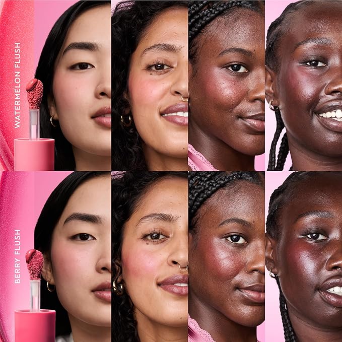 Glow Recipe Glow Hues Collection Kit - Niacinimide Dewy Flush Watermelon & Berry Tinted Serum (15 ml/ea), Hue Drops Rosy Glow & Sun Glow Serum (40 ml/ea), Watermelon Niacinamide Dew Drops (40 ml)