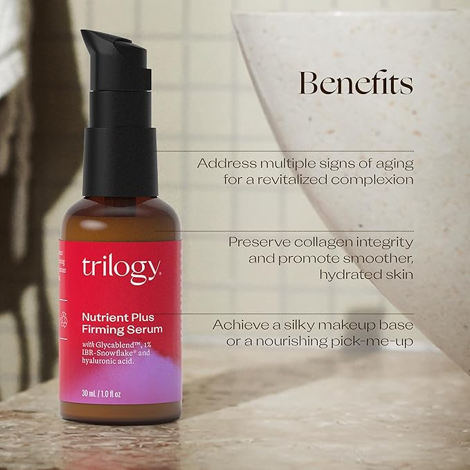 Trilogy Nutrient Plus Firming Serum, New Formula with IBR-Snowflake, 1.0 fl oz