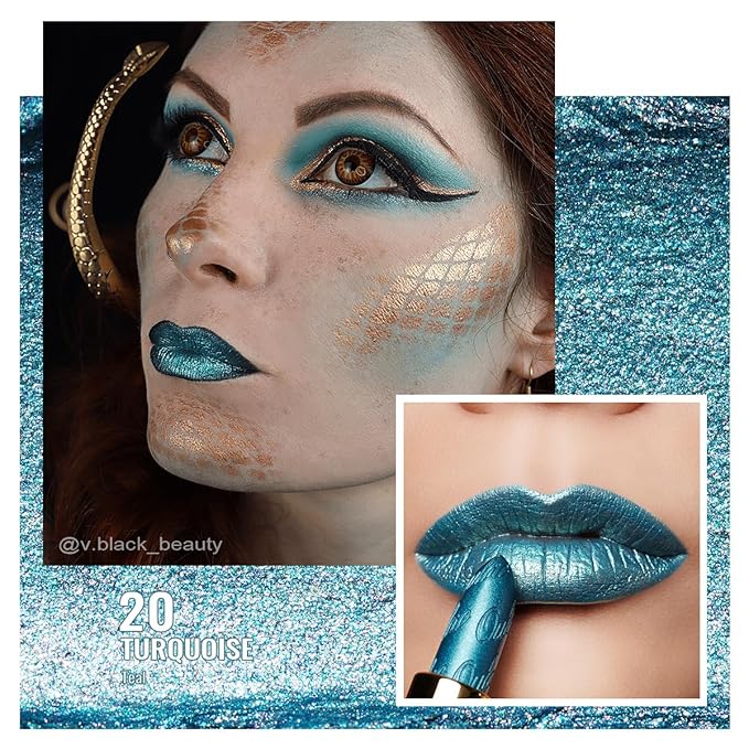 Oulac Metallic Lipstick Set 3PCS High Impact Lipcolor with Moisturizing Formula, Vegan Beauty, Full-Coverage Lip Color, Gift Lipstick for Women, 4.3g X 3PCS, 16+20+21