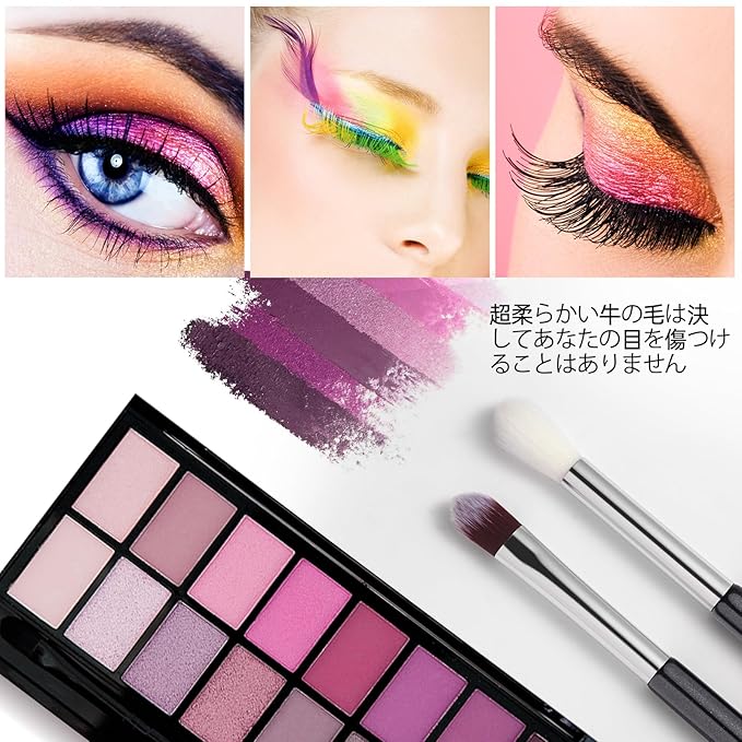 Eye Makeup Brush Set, 6 Pcs Professional Blending Eyeshadow Makeup Brushes for Concealer Eyebrows Eyeliner, Soft Hairs & Wood Handle (black and silver)…