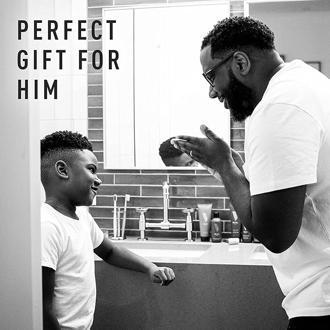 Bevel Skin Care Set - Includes Face Wash with Aloe Vera, Glycolic Acid Exfoliating Pads, Lightweight Face Moisturizer, Helps Treat Blemishes, Bumps and Discoloration (Packaging May Vary)