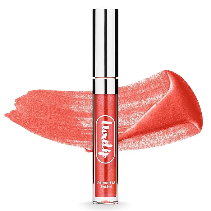 LuxeLip™ Matte Lipstick for Older Women, Hydrating Non-Sticky Lip Gloss for Luminous Shine & Moisturized Lips, Lightweight, Long-Lasting Glossy Finish, Cruelty-Free Lip Makeup (Terra Bronze, 8ml)