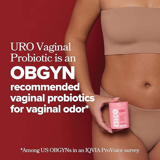O Positiv URO Vaginal Probiotics for Women pH Balance with Prebiotics & Lactobacillus Probiotic Blend - Vaginal Health Supplement - Promote Healthy Vaginal Odor & Vaginal Flora, 60 Count (Pack of 1)