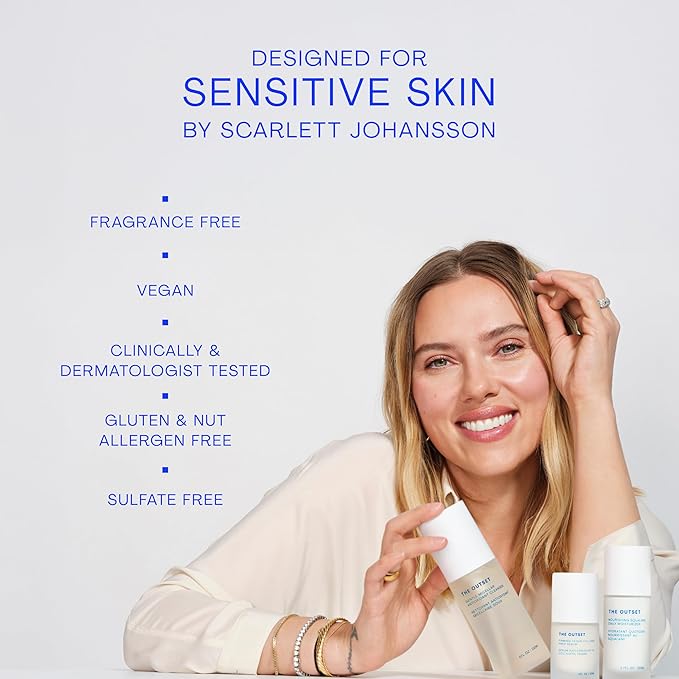 The Outset Gentle Micellar Antioxidant Cleanser - Gel Face Wash + Makeup Remover - Hydrating and Brightening - Fragrance Free for Sensitive Skin - Clean, Vegan, Gluten Free, All Skin Types - 5 fl oz