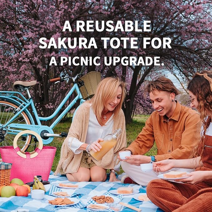 Green Canyon Spa Gifts Baskets for Women, 11pcs Cherry Blossom Spa Relaxing Gift Bags Sets with Shower Gel, Body Lotion, Christmas Birthday Gifts for Her, Mothers Day Gifts