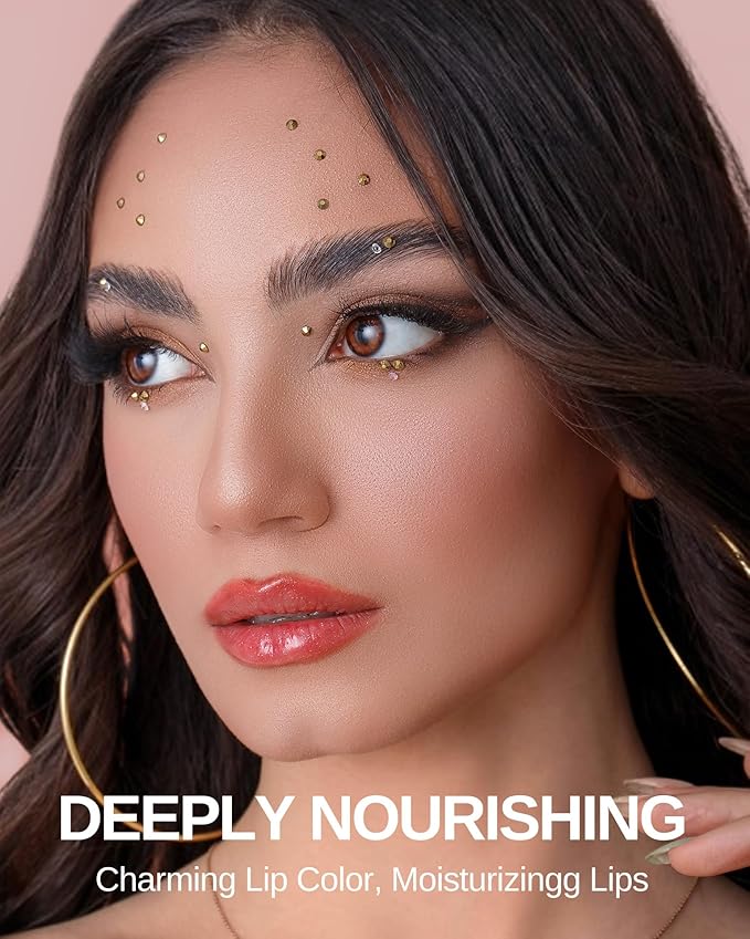 MAKI YIKA Clear Lip Gloss for Women Lip Plumper Gloss Tinted Glitter Lipgloss Moisturizing High Shine Plumping Lip Gloss, Clear Gloss