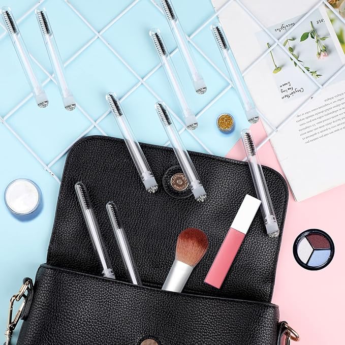 20pcs Eyelash brush Lash Wand Makeup tool Eyelash Extension supplies Cleaning brush Diamond Mascara foil black