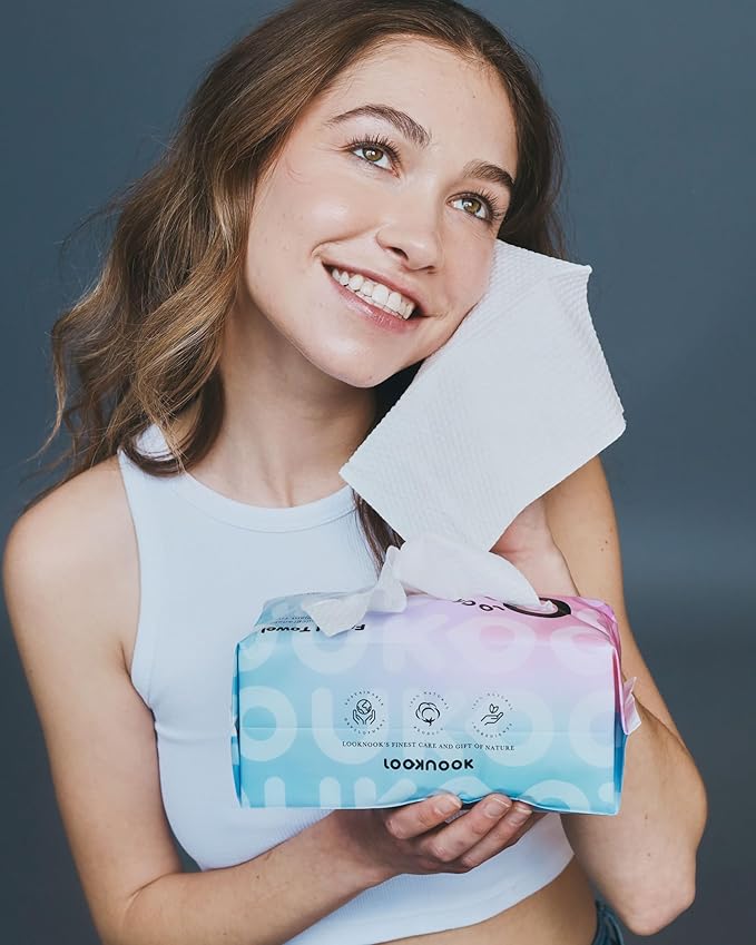 Disposable Face Towel, 50% Thicker, Soft for Sensitive Skin, Multipurpose Cleaning Cloth, 70 Count, 24 pack