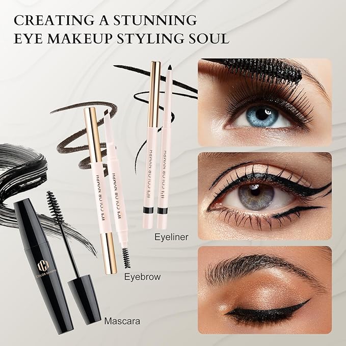 Color Nymph Makeup Sets for Teens Girls Women, Professional Makeup Kits All In One Makeup Set Storage Train Case, Beginner Full Cosmetics Kit with Eyeshadow Blush Lipstick Lipgloss Mascara etc Black