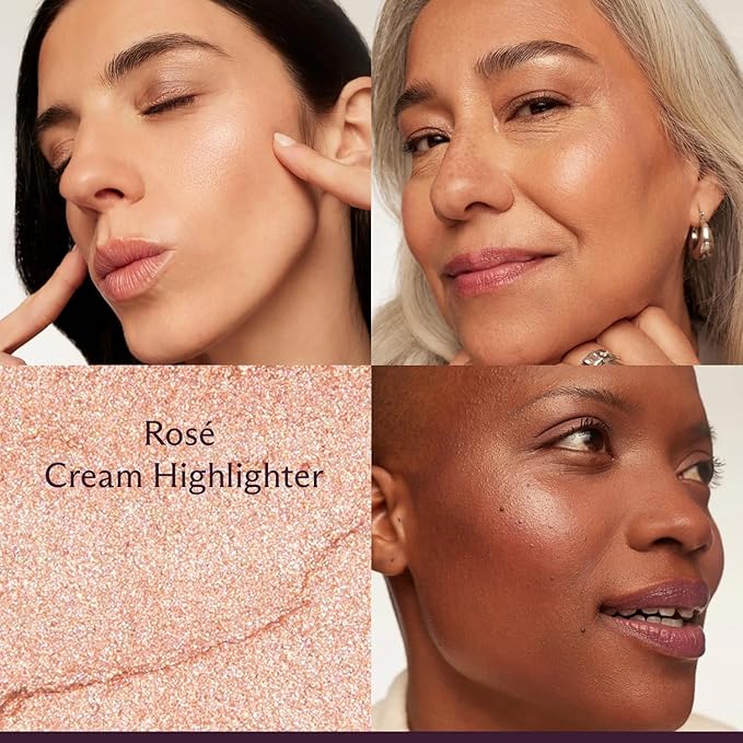 Subtl Staks 5-in-1 Travel Makeup kit by subtl beauty - eyeshadow duo, powder blush, cream highlighter, lip and cheek, lip balm - free travel mirror and brush - stackable makeup for travel