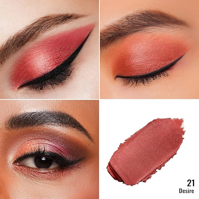 Oulac Cream Eyeshadow-Sombra de Ojos Highly Pigmented Natural Eyeshadow Waterproof&Long Lasting with Moisturizing Formula, Shimmer Glitter Eye Makeup Large Capacity. 6g.(21)