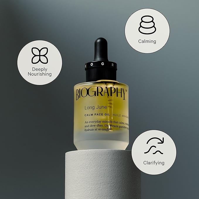 Face Oil Quieting Skincare Beauty Treatment, 30ml. Anti-Aging Vitamin E, Moisturizing Primrose, Soothing Calendula. All Skin Types. Organic Vegan Facial Oil for Women Face Skincare Moisturizer