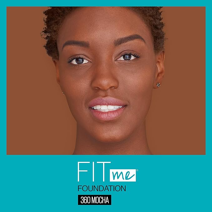 Maybelline New York Fit Me Matte + Poreless Liquid Foundation, Pouch Format, 360 Mocha, 1.3 Ounce