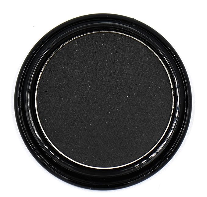 Black Matte Opaque Smokey Eye Onyx Midnight Zero Jet Black Pressed Powder Single Vegan Eyeshadow; Talc, Paraben & Cruelty Free
