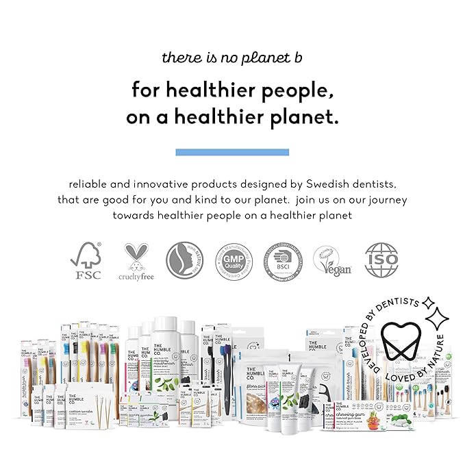 The Humble Co. Bamboo Cotton Swabs (600 count) - Cotton Swabs and Cotton Buds for Ears, Makeup, Pet Care and Cleaning (White)