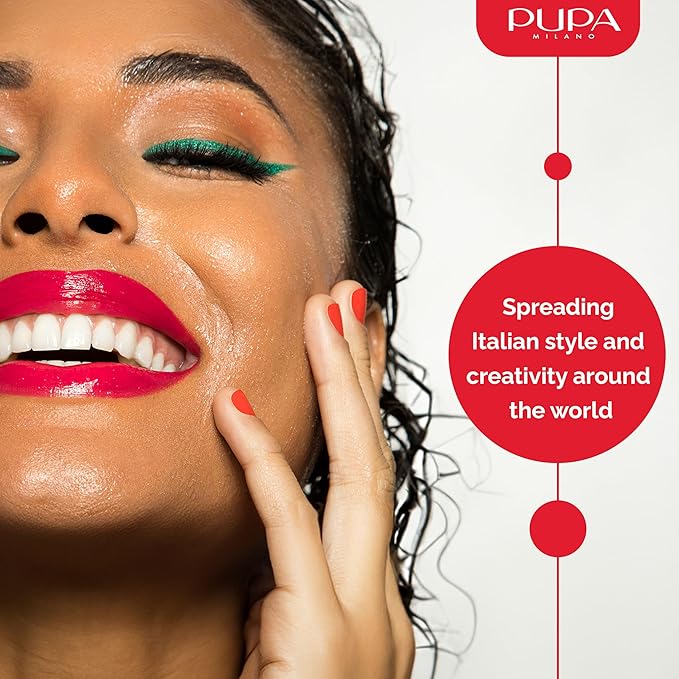 PUPA Milano Make Up Stories Eyeshadow Palette 002 Hot Flame - 10-Shade Shadow Collection with Matte, Satin, and Metallic Color Options - High Pigment Formula - Soft, Blendable Texture - 0.63 oz