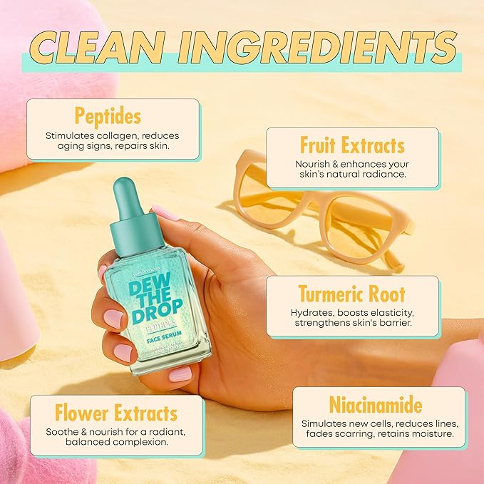 Peptides Face Serum - Dermatologist-Tested, Anti-Aging, Korean Skin Care -Boosts Elasticity, Smooths Texture, Revitalizes Skin - Clean Formula, Vegan, 95% Natural - 1.35 Fl. Oz