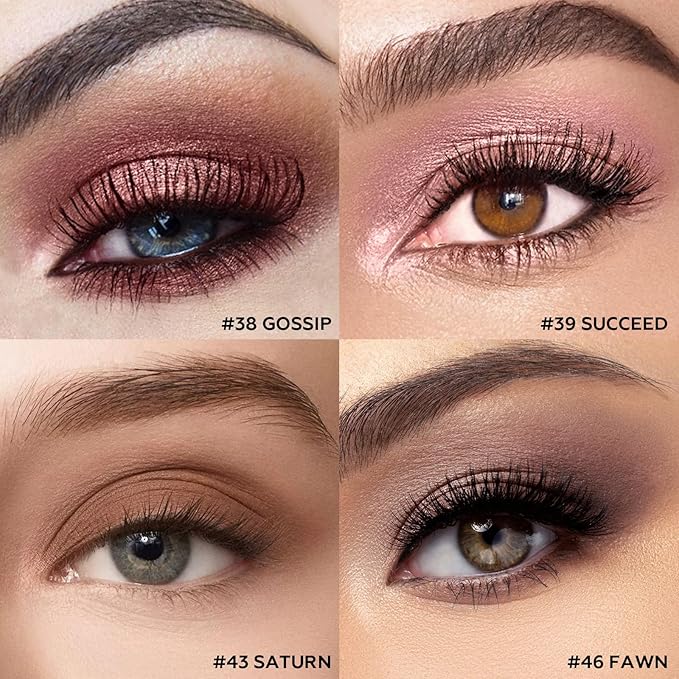 FOCALLURE 4PCS Cream Eyeshadow Stick Sets,Highlighter Eye Shadow Pencil with Crease-proof Formula,Long Lasting Waterproof Eyes Makeup,Desert Rose