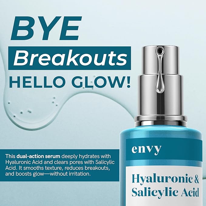 Envy Facial Serums (Hyaluronic & Salicylic Acid)