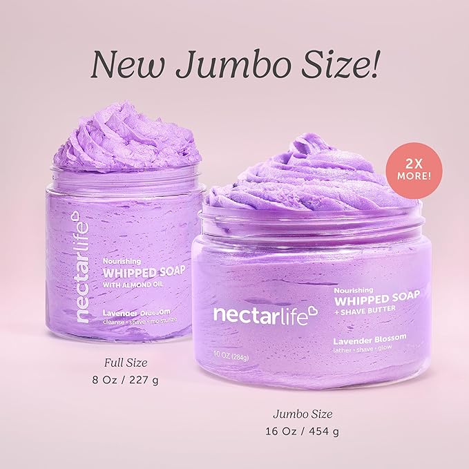 Nectar Life Whipped Soap and Shave Butter (10 Ounce, Lavender)