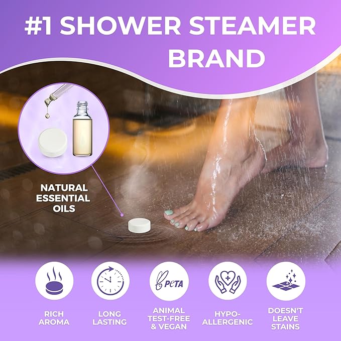 Cleverfy Shower Steamers Aromatherapy – Stocking Stuffers for Women, Teens and Wife – Christmas Gifts for Women and Teen Girls – White Elephant Gifts for Adults – 3 Tablets